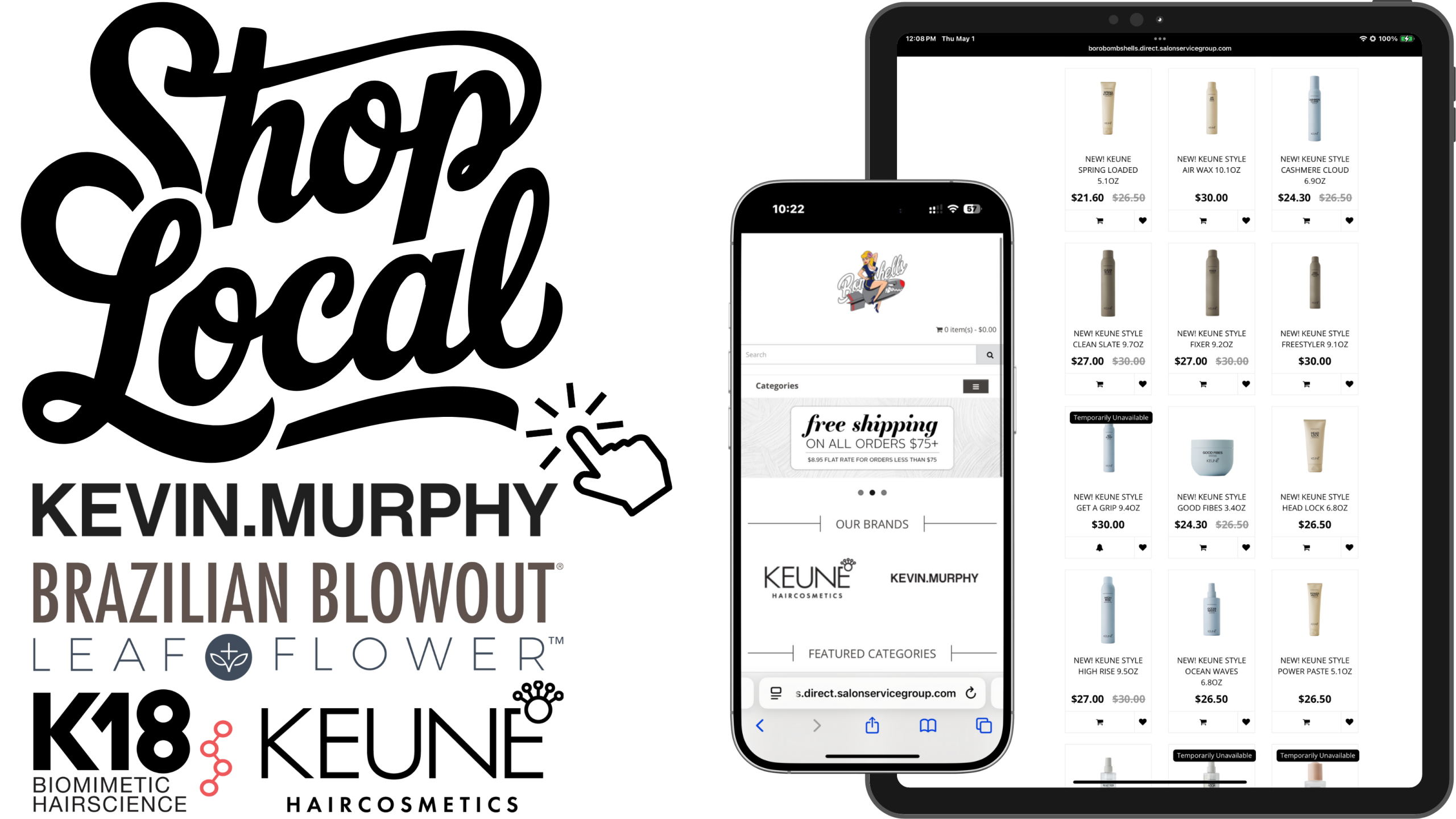 Support local & shop our favorite brands here! (1920 x 1080 px)